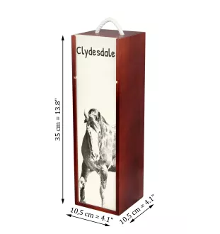Clydesdale pudełko na wino z koniem Art-Dog