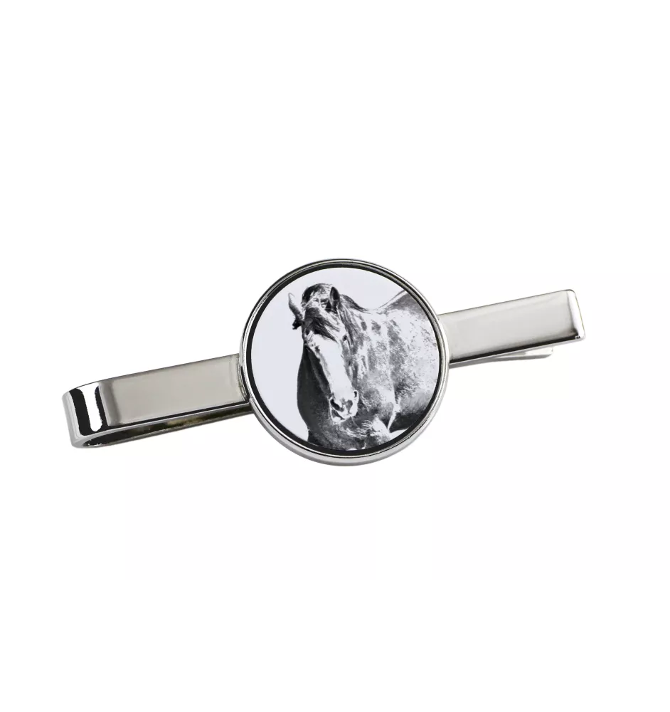 Clydesdale - Krawattennadel mit Pferd, personalisierter Krawattenclip, einzigartiges Geschenk für Männer von der Marke Art-Dog