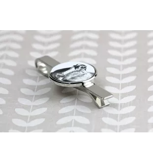 Clydesdale - tie clip with a horse, personalized tie clip, a unique gift for a man from the Art-Dog brand