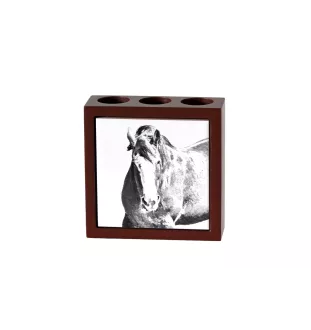 Clydesdale - Stifthalter mit Pferd, Schreibtischorganizer mit Aufdruck, personalisierte Schreibtischdekoration der Marke Art-Dog