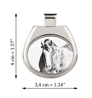 Clydesdale - collier avec un cheval, pendentif personnalisé avec une photo, un collier unique pour femmes et hommes de la marque Art-Dog