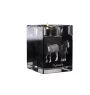 Clydesdale - Bougeoir avec image d'un cheval, porte bougie en cristal, cadeau personnalisé par la marque Art-Dog