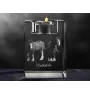 Clydesdale - Kerzenhalter mit Bild eines Pferdes, Teelichthalter aus Kristall, personalisiertes Geschenk der Marke Art-Dog