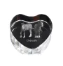 Clydesdale - une photo de cheval dans un cristal, un cœur en cristal, un cadre exceptionnel avec une photo de la marque Art-Dog
