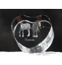 Clydesdale - une photo de cheval dans un cristal, un cœur en cristal, un cadre exceptionnel avec une photo de la marque Art-Dog