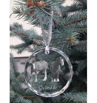 Clydesdale medal kryształowy z koniem Art-Dog