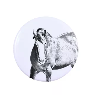 Clydesdale - Magnet mit Pferd, ein einzigartiges Abdruck des Pferdes der Marke Art-Dog