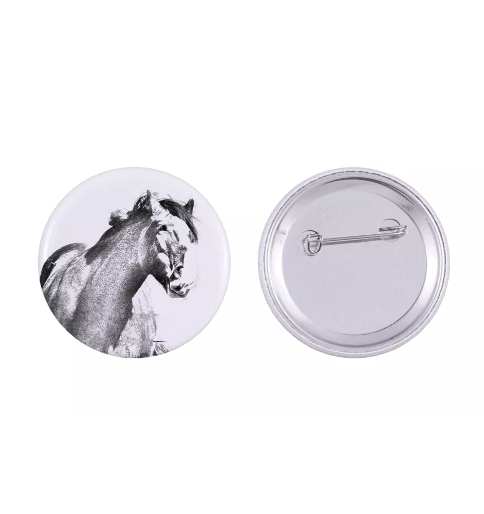 Clydesdale - Magnet mit Pferd, ein einzigartiges Abdruck des Pferdes der Marke Art-Dog