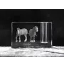 Clydesdale - Porte-stylos, organiseur en cristal avec image d'un cheval, décoration de bureau unique par la marque Art-Dog