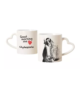 Clydesdale - tasse avec chien, une tasse adorable avec une anse en forme de cœur, un cadeau universel de la marque Art-Dog