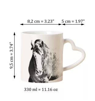 Clydesdale kubek z koniem good morning serce Art-Dog