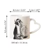 Clydesdale - Tasse mit Hund, entzückende Tasse mit herzförmigem Henkel, universelles Geschenk der Marke Art-Dog