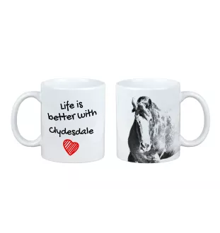 Clydesdale - Tasse mit Pferd, Tasse mit Bild, personalisiertes Geschenk der Marke Art-Dog
