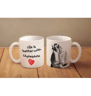 Clydesdale - Tasse mit Pferd, Tasse mit Bild, personalisiertes Geschenk der Marke Art-Dog