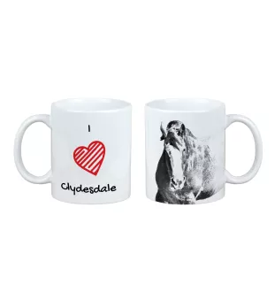 Clydesdale - cup with a horse, cute cup with graphics, a gift with your photo from the Art-Dog brand