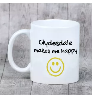Clydesdale kubek z koniem Makes me happy Art-Dog