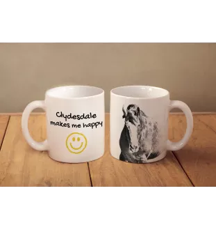 Clydesdale - cup with a horse, a cheerful cup for a dog lover, a personalized gift from the Art-Dog brand