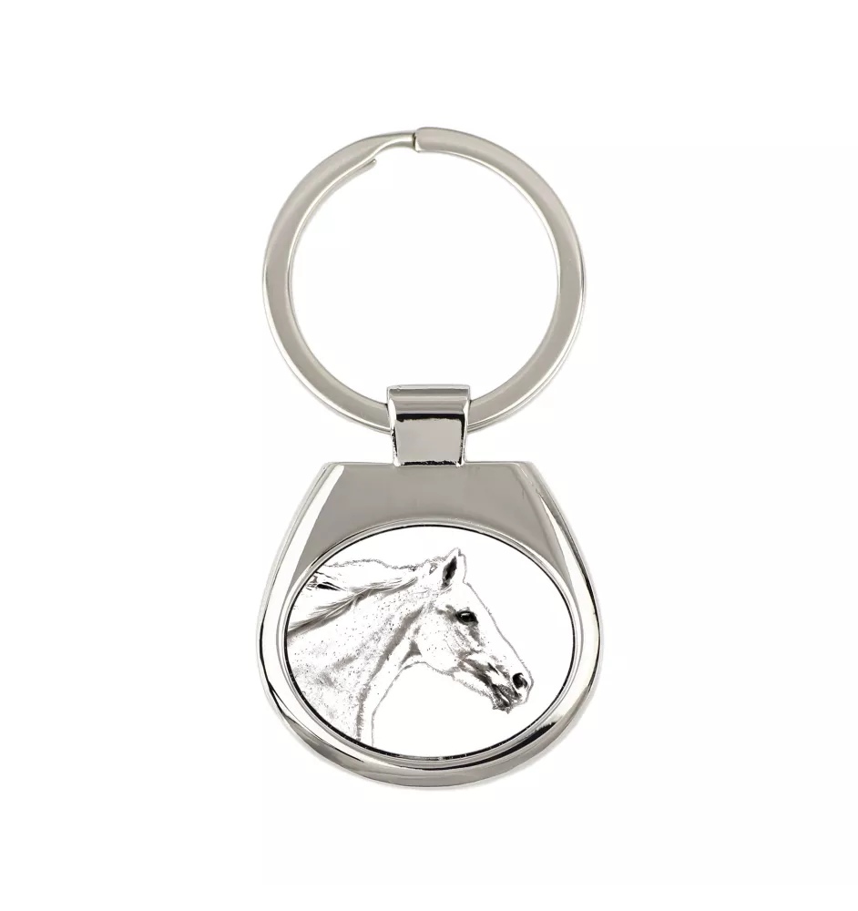 Cheval de sang tchèque - porte-clés avec un cheval, porte-clés imprimé, breloque personnalisée de la marque Art-Dog