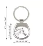Czech Warmblood - keychain with a horse, keychain with a print, personalized pendant from the Art-Dog brand