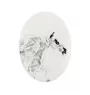 Falabella - Gedenktafel mit einem Pferdefoto, Grabplatte mit Druck, personalisierte ovale Platte von Art-Dog.