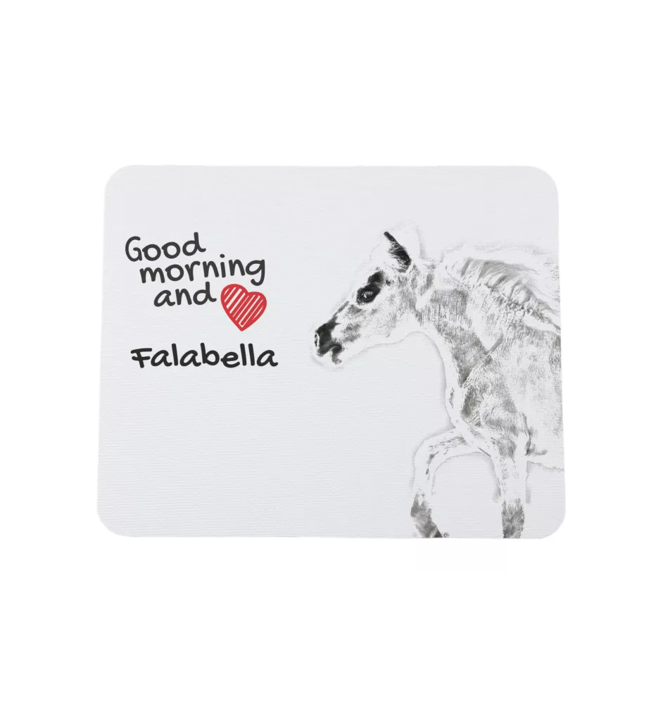 Falabella - tapis de souris imprimé, tapis de souris personnalisé avec un cheval, un gadget unique pour un employé de bureau de la marque Art-Dog