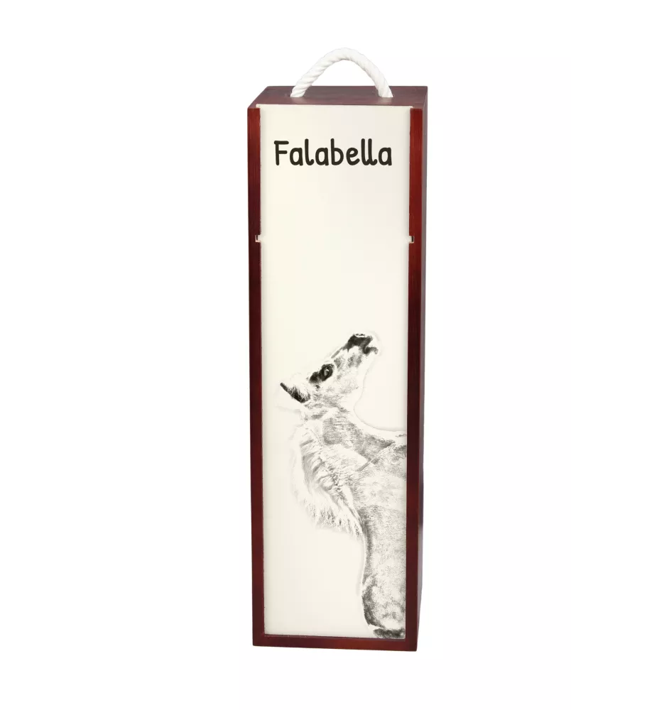 Falabella - Weinkiste mit Pferd, Alkoholkiste mit Grafik, personalisierte Geschenkbox der Marke Art-Dog