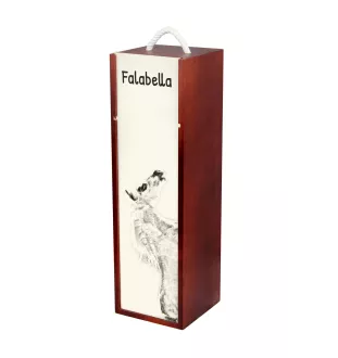 Falabella - wine box with a horse, alcohol box with graphics, personalized gift box from the Art-Dog brand