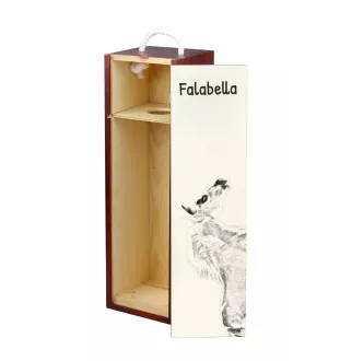 Falabella - Weinkiste mit Pferd, Alkoholkiste mit Grafik, personalisierte Geschenkbox der Marke Art-Dog