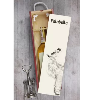Falabella - boîte à vin avec un cheval, boîte à alcool avec une illustration, boîte cadeau personnalisée de la marque Art-Dog