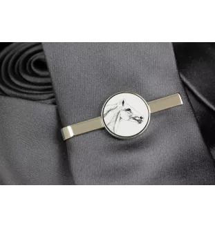 Czech Warmblood - tie clip with a horse, personalized tie clip, a unique gift for a man from the Art-Dog brand