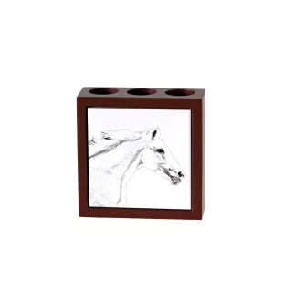 Cheval de sang tchèque - porte-stylo avec un cheval, organiseur de bureau avec impression, décoration de bureau personnalisée de la marque Art-Dog