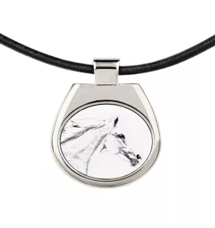 Czech Warmblood - horse necklace, personalized pendant with a photo, unique necklace for women and men by Art-Dog brand