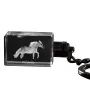 Falabella - Crystal pendant with photo of a horse, illuminated pendant, unique gift by Art-Dog brand