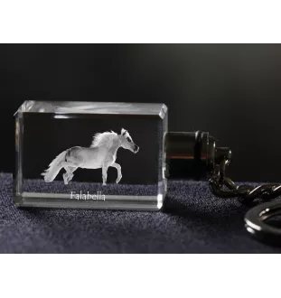 Falabella - Crystal pendant with photo of a horse, illuminated pendant, unique gift by Art-Dog brand