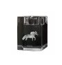 Falabella - Bougeoir avec image d'un cheval, porte bougie en cristal, cadeau personnalisé par la marque Art-Dog