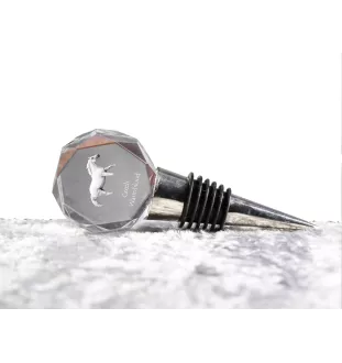 Cheval de sang tchèque - Bouchon de bouteille, bouchon de vin en cristal avec image d'un cheval, cadeau personnalisé pour barman par la marque Art-Dog