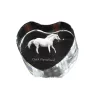 Cheval de sang tchèque - une photo de cheval dans un cristal, un cœur en cristal, un cadre exceptionnel avec une photo de la marque Art-Dog