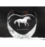 Czeski koń gorącokrwisty serce kryształowe z koniem Art-Dog