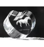 Cheval de sang tchèque - une photo de cheval dans un cristal, un cœur en cristal, un cadre exceptionnel avec une photo de la marque Art-Dog