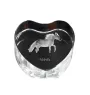 Falabella - a photo of a horse in crystal, a crystal heart, a unique frame with a photo from the Art-Dog brand