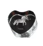Falabella - a photo of a horse in crystal, a crystal heart, a unique frame with a photo from the Art-Dog brand