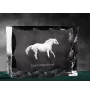Czech Warmblood - kryształ ze zdjęciem konia, szklana statuetka ze zdjęciem, wyjątkowa ramka ze zdjęciem marki Art-Dog
