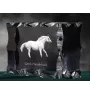Czeski koń gorącokrwisty ramka kryształowe z koniem Art-Dog