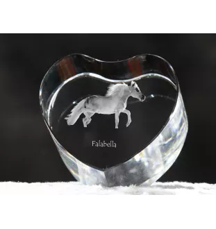Falabella - a photo of a horse in crystal, a crystal heart, a unique frame with a photo from the Art-Dog brand