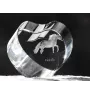 Falabella - une photo de cheval dans un cristal, un cœur en cristal, un cadre exceptionnel avec une photo de la marque Art-Dog