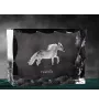 Falabella - crystal with a picture of a horse, glass statuette with a picture, unique frame with a picture from Art-Dog brand