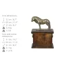 Jument de race Fell Pony - une urne pour les cendres d'un cheval, une urne avec une statuette, une élégante urne avec un cheval de la marque Art-Dog