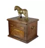 Jument de race Fell Pony - urne pour cendres de cheval avec statuette, urne personnalisée avec gravure, grande boîte pour cendres de cheval de la marque Art-Dog