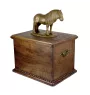 Fell Pony Mare - urn for horse ashes with a statuette, personalized urn with engraving, large box for horse ashes from the Art-Dog brand