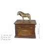 Fell Pony Mare - urn for horse ashes with a statuette, personalized urn with engraving, large box for horse ashes from the Art-Dog brand